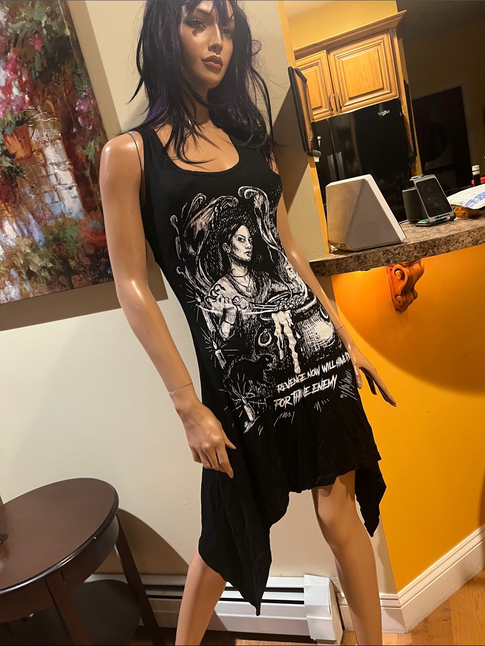 Jawbreaker S revenge Black Lace-Up Tank Top dress nwt